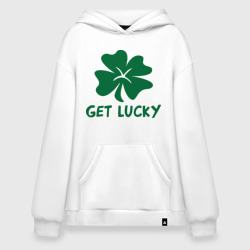 Худи SuperOversize хлопок Get lucky