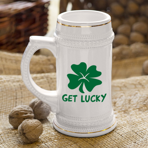 Кружка пивная Get lucky - фото 4