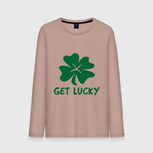 Мужской лонгслив хлопок Get lucky