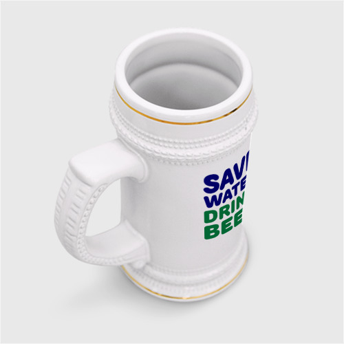 Кружка пивная Save water - фото 3