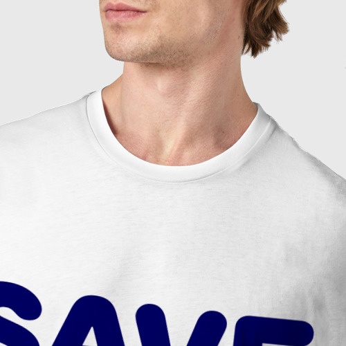 Мужская футболка хлопок Save water - фото 6
