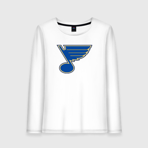 Женский лонгслив хлопок St. Louis Blues, цвет белый