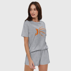 Женская пижама с шортиками хлопок Баскетбол - это моя жизнь - фото 2