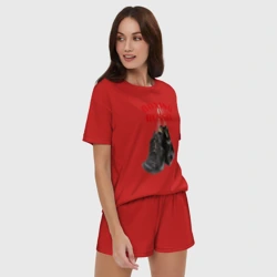 Женская пижама с шортиками хлопок Перчатки чемпиона - фото 2