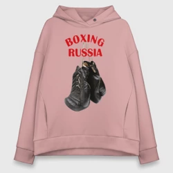 Женское худи Oversize хлопок Перчатки чемпиона