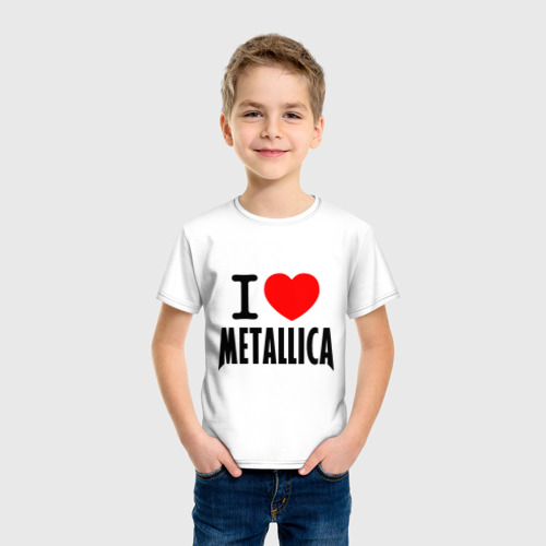 Детская футболка хлопок I love Metallica - фото 3