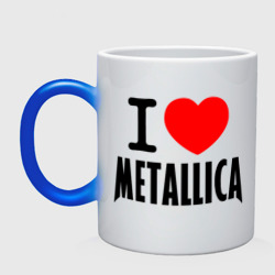Кружка хамелеон I love Metallica