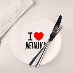 Тарелка I love Metallica