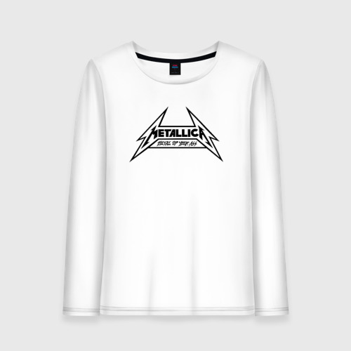 Женский лонгслив хлопок Metallica logo