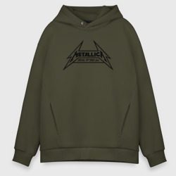 Мужское худи Oversize хлопок Metallica logo