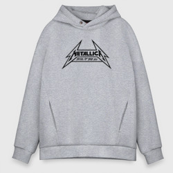 Мужское худи Oversize хлопок Metallica logo