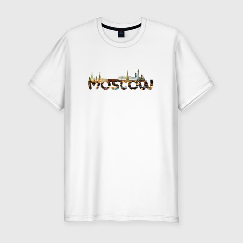 Мужская футболка хлопок Slim Кремль, цвет белый