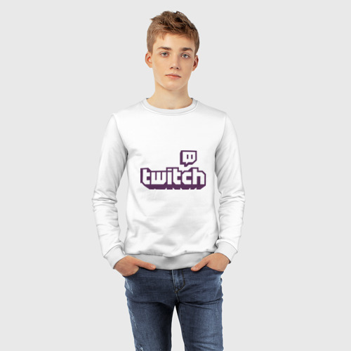 Детский свитшот хлопок Twitch Logo - фото 7