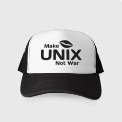 Кепка тракер с сеткой Make Unix, not war