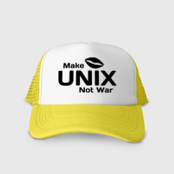 Кепка тракер с сеткой Make Unix, not war