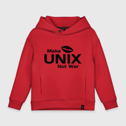 Детское худи Oversize хлопок Make Unix, not war