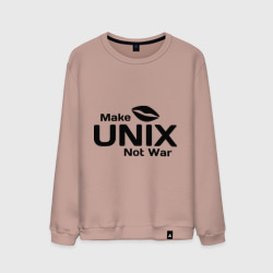 Мужской свитшот хлопок Make Unix, not war