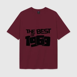 Женская футболка Oversize хлопок texturе The best of 1969