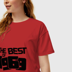 Женская футболка хлопок Oversize The best of 1969 - фото 2