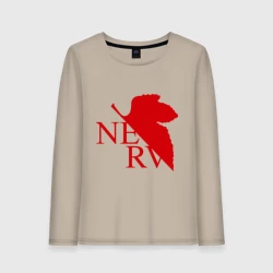 Женский лонгслив хлопок Евангелион nerv