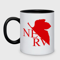 Кружка двухцветная Евангелион nerv