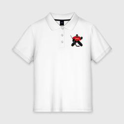 Женское поло хлопок Хоккей Россия