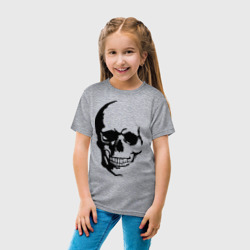 Детская футболка хлопок Череп с тенью - фото 2