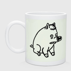 Кружка керамическая Pig