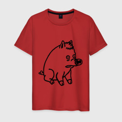 Мужская футболка хлопок Pig