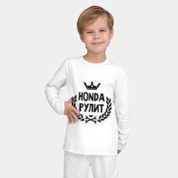 Детская пижама с лонгсливом хлопок Хонда рулит - фото 2