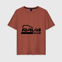 Женская футболка хлопок Oversize RAV4