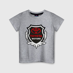 Детская футболка хлопок Тойота моторс герб