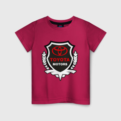 Детская футболка хлопок Тойота моторс герб