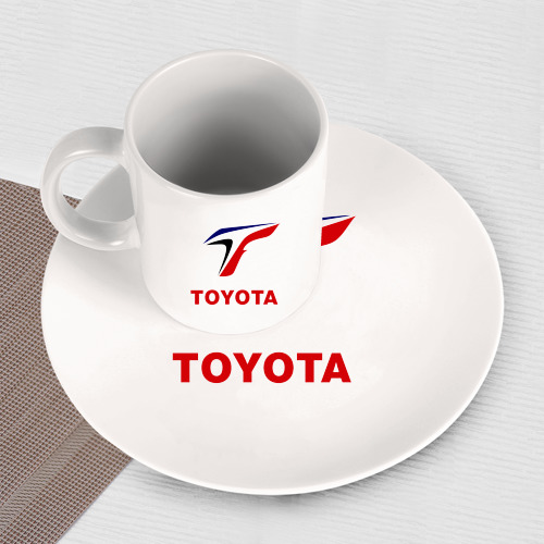 Набор: тарелка + кружка Тойота - фото 3