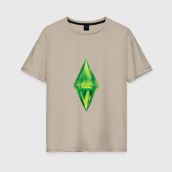 Женская футболка хлопок Oversize Коллекция "Sims"