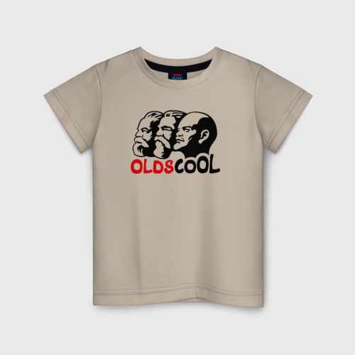 Детская футболка хлопок с принтом Oldscool, вид спереди #2
