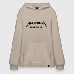 Худи SuperOversize хлопок AlcoholicA