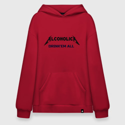 Худи SuperOversize хлопок AlcoholicA