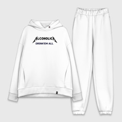 Женский костюм хлопок Oversize AlcoholicA