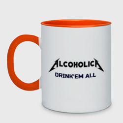 Кружка двухцветная AlcoholicA