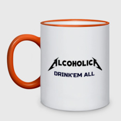 Кружка двухцветная AlcoholicA