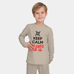 Детская пижама с лонгсливом хлопок Keep Calm And Justice For All - фото 2
