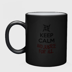 Кружка хамелеон Keep Calm And Justice For All - фото 2