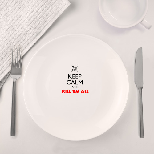 Набор: тарелка + кружка Keep Calm And Kill'Em All - фото 4