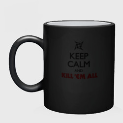 Кружка хамелеон Keep Calm And Kill'Em All - фото 2