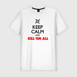 Мужская футболка хлопок Slim Keep Calm And Kill'Em All