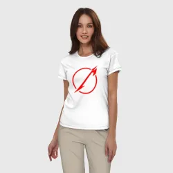 Женская пижама с белой футболкой хлопок «Metallica: Through The Never» - фото 2