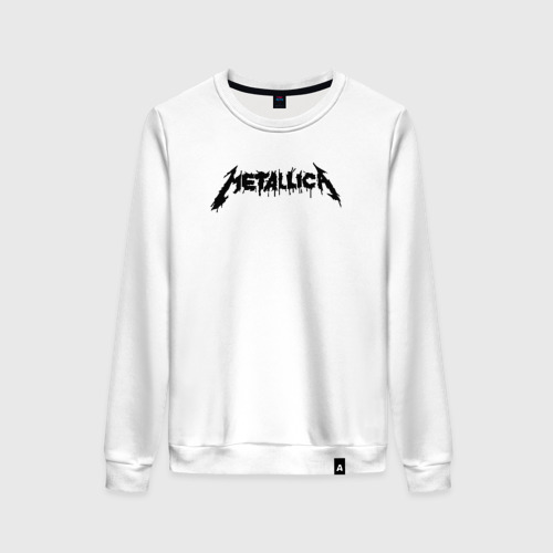 Женский свитшот хлопок Metallica painted logo