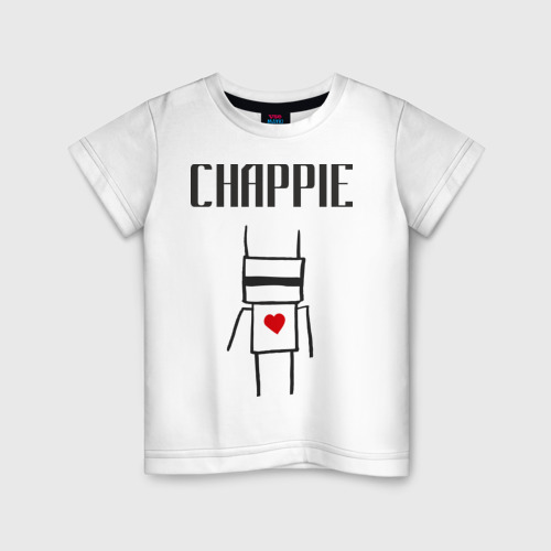 Детская футболка хлопок Chappie, цвет белый