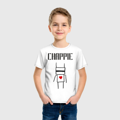 Детская футболка хлопок Chappie, цвет белый - фото 3